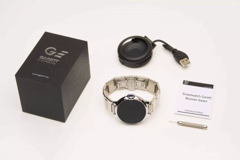 Smartwatch Garett Women Karen stalowy, srebrny Smartwatch Garett Women Karen stalowy, srebrny