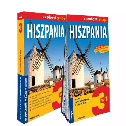 Explore!guide Hiszpania 3w1: przewodnik + atlas Explore!guide Hiszpania 3w1: przewodnik + atlas