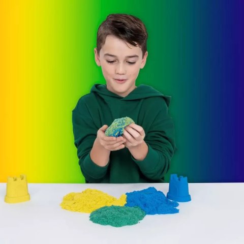 Kinetic Sand. Zestaw tęczowych narzędzi