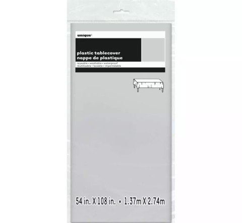Obrus srebrny 137x274cm Obrus srebrny 137x274cm