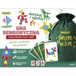 Play&Fun. Gra sensoryczna Secret Pocket Tangram Pop Art 42522