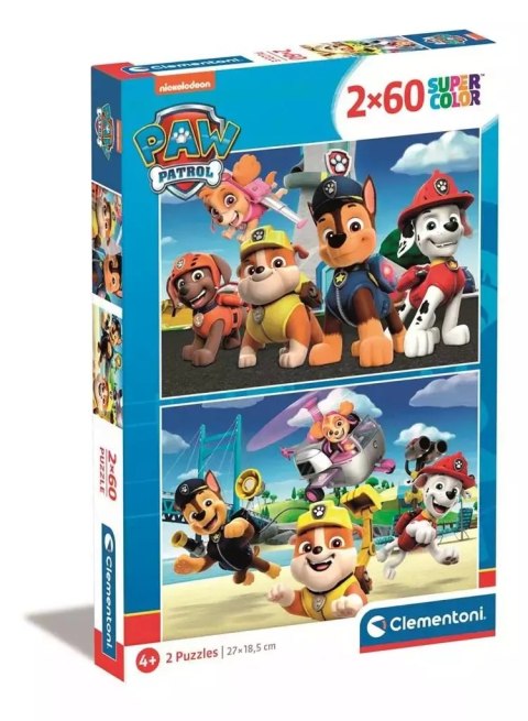 Puzzle 2x60 Super Kolor Paw Patrol Puzzle 2x60 Super Kolor Paw Patrol