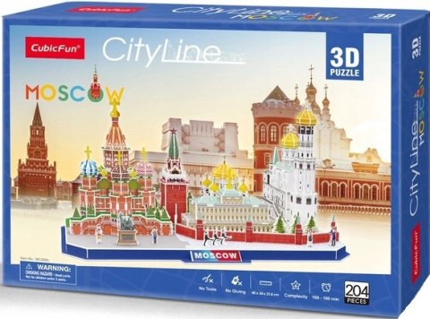 Puzzle 3D 204 elementy. City Line. Moskwa Puzzle 3D 204 elementy. City Line. Moskwa