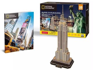 Puzzle 3D 66 elementów. National Geographic. Empire State Building