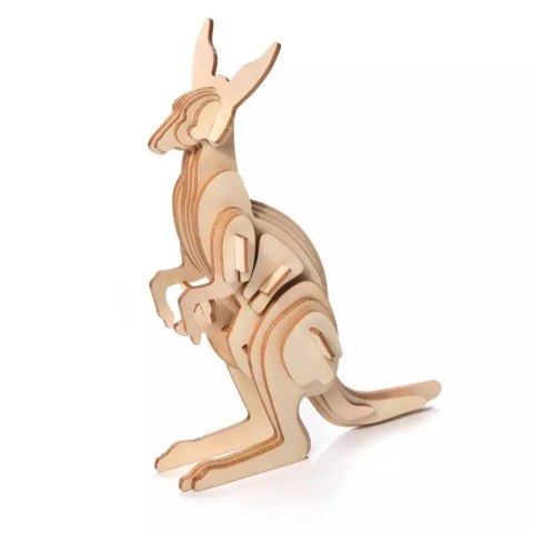 Puzzle Drewniane 3D Kangur Puzzle Drewniane 3D Kangur