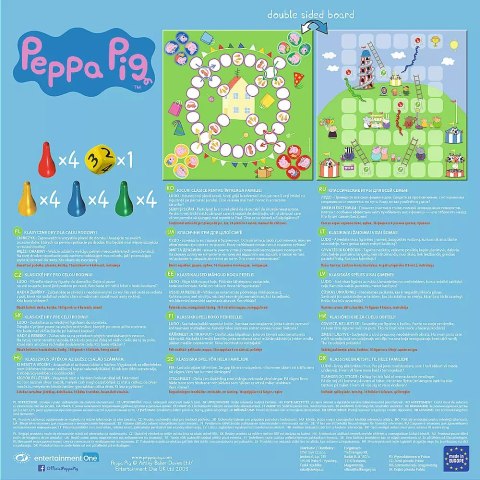 Świnka Peppa. 2w1 Chinczyk/Węże i drabiny Świnka Peppa. 2w1 Chinczyk/Węże i drabiny