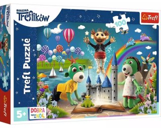 Puzzle 100 elementów. Trefliki. Bajkowy wieczór