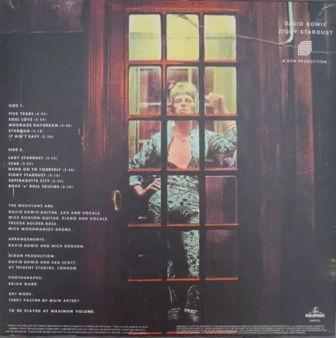 The Rise and Fall Of Ziggy Stardust And The Spiders From Mars, LP The Rise and Fall Of Ziggy Stardust And The Spiders From Mars, LP