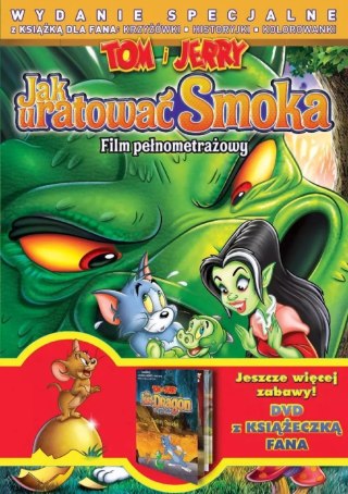 Tom i Jerry. Jak uratować smoka + książeczka fana, DVD
