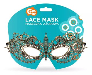 Maska ażurowa, złota