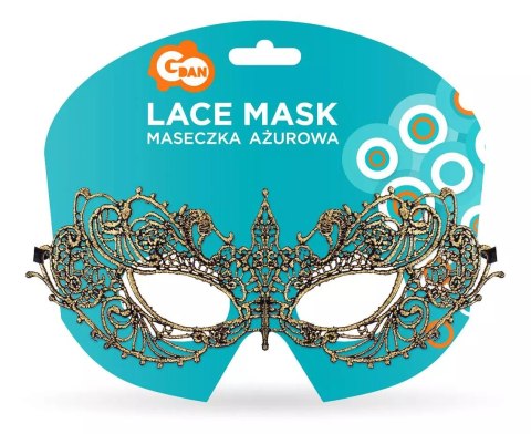 Maska ażurowa, złota Maska ażurowa, złota