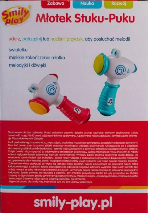 Młotek stuku-puku, niebieski