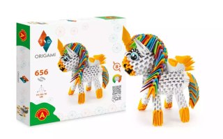 Origami 3D. Jednorożec (656 elementów)