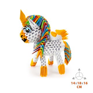 Origami 3D. Jednorożec (656 elementów)