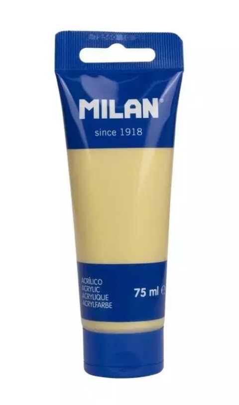 Farba akrylowa w tubce 75ml złota MILAN Farba akrylowa w tubce 75ml złota MILAN