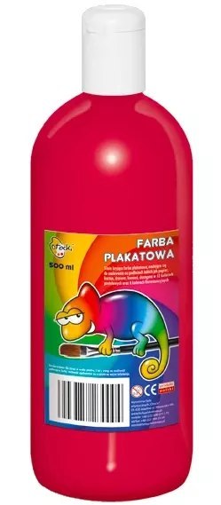 Farba plakatowa rubinowa 500ml Farba plakatowa rubinowa 500ml