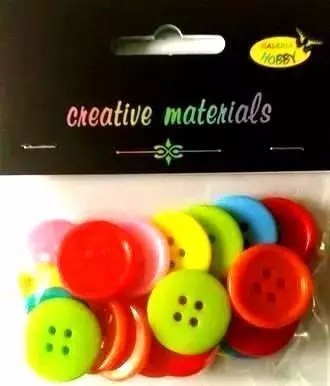 Guziki pastelowe kolorowe 23mm 19g ok.20szt Guziki pastelowe kolorowe 23mm 19g ok.20szt