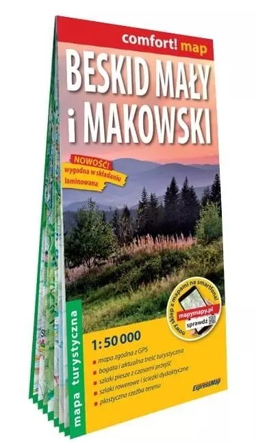 Mapa tur. -Beskid Mały i Makowski 1:50 000 lam Mapa tur. -Beskid Mały i Makowski 1:50 000 lam