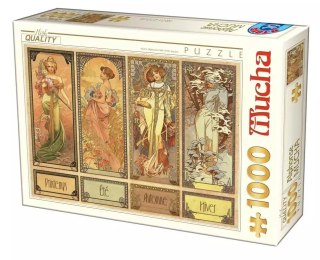 Puzzle 1000 elementów. Alfons Mucha, Cztery sezony