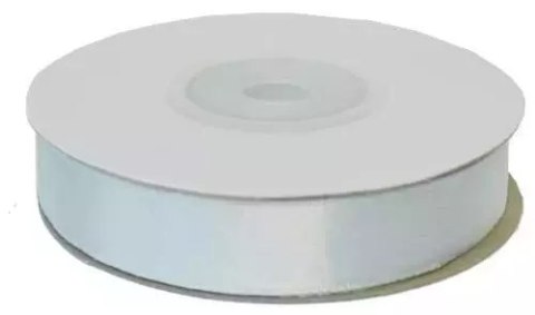 Wstążka satynowa 12mmx23m srebrna Wstążka satynowa 12mmx23m srebrna
