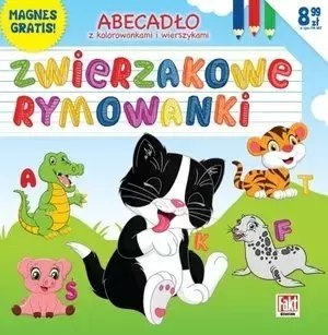 Zwierzakowe rymowanki. Abecadło z kolorowankami i wierszykami Zwierzakowe rymowanki. Abecadło z kolorowankami i wierszykami