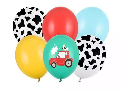 Balony Farma 30cm 6szt Balony Farma 30cm 6szt