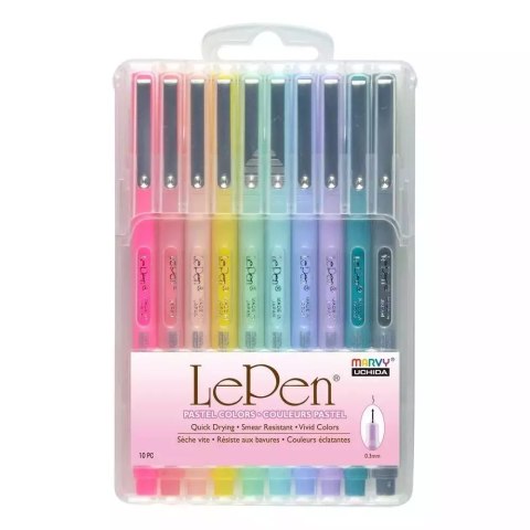 Cienkopis LePen Pastel 10szt UCHIDA Cienkopis LePen Pastel 10szt UCHIDA