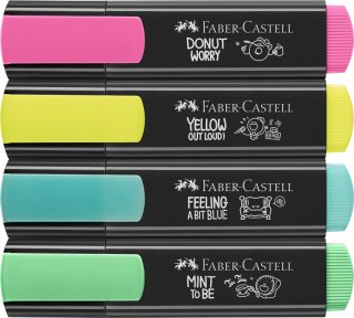 FABER-CASTELL Zakreślacze pisaki mazaki markery 1546 Graffiti 4 kolory