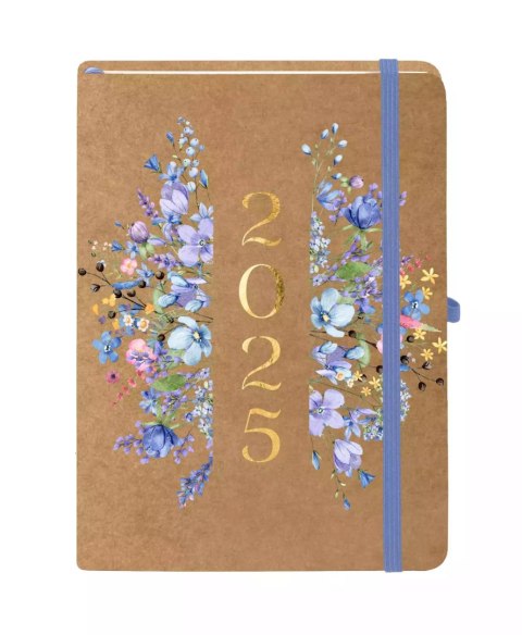 Kalendarz 2025 Kraft A5 Blue TNS Kalendarz 2025 Kraft A5 Blue TNS