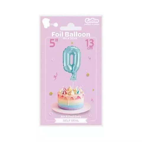Balon Foliowy 13 cm Na Patyku Cyfra 0 niebieski Godan Bc-5bl0 Balon Foliowy 13 cm Na Patyku Cyfra 0 niebieski Godan Bc-5bl0