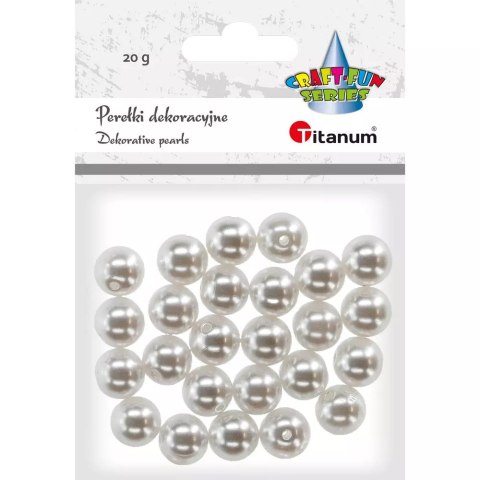 Perełki Dekoracyjne 12mm Białe 20g Titanum Craft-fun Series Perełki Dekoracyjne 12mm Białe 20g Titanum Craft-fun Series