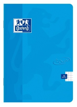 Zeszyt A5 32 kartki w kratkę z marginesem, Oxford Touch