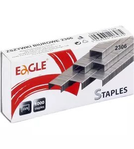 Zszywki Specjalistyczne Eagle 23/6 Zszywają 2-30 kartek Opak. 1000 szt.