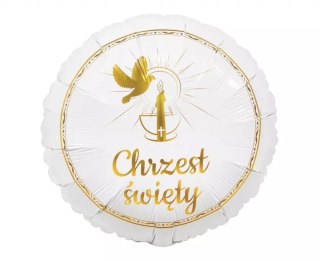 Balon Fol 46cm Chrzest Go Pbh