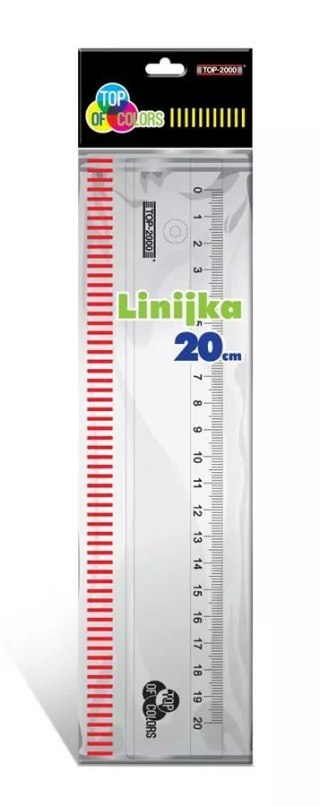 Linijka przezroczysta 20 cm