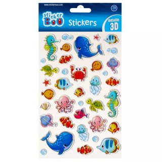 Naklejki 14x21 cm 3d Rybki Sticker Boo 493714