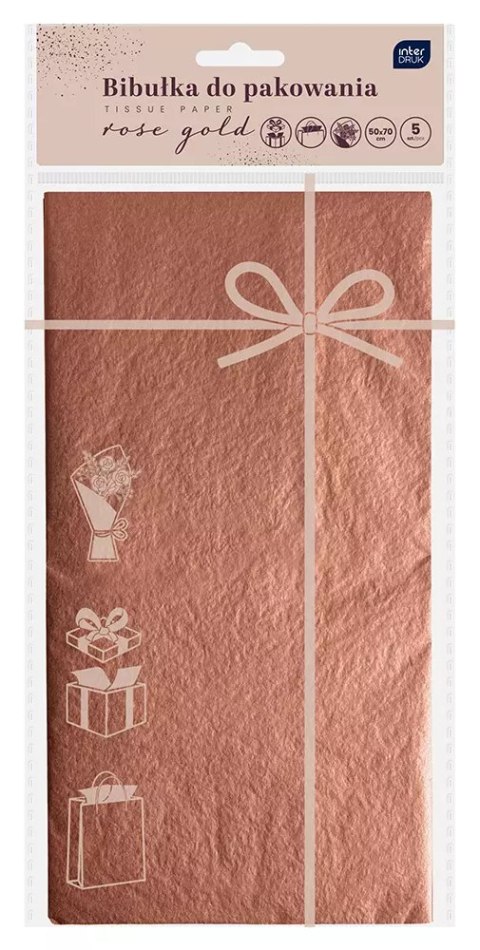 Bibuła pakowa 50x70cm Roz Zlo opakowanie 5 sztuk Int Pbh Bibuła pakowa 50x70cm Roz Zlo opakowanie 5 sztuk Int Pbh