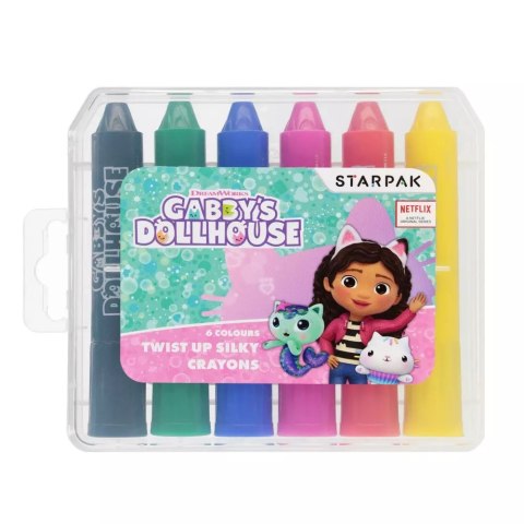 Kredki w sztyfcie 6 kolorów Gabby S Dollhouse Starpak 528997 Kredki w sztyfcie 6 kolorów Gabby S Dollhouse Starpak 528997