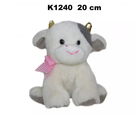 Pluszak Krowa 20cm Siedzaca z Kokardka Sa Pluszak Krowa 20cm Siedzaca z Kokardka Sa