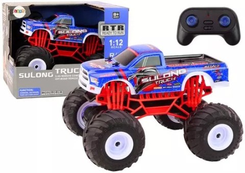 Auto Truck terenowe 2.4G R/C 1:12 niebieski Auto Truck terenowe 2.4G R/C 1:12 niebieski