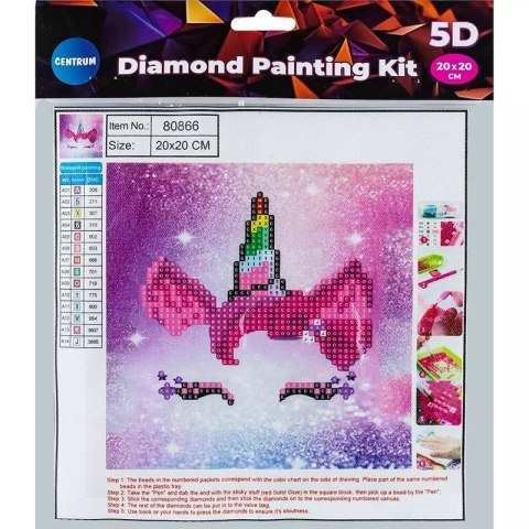 Diamentowa mozaika 5D - Unicorn horn 20x20 80866 Diamentowa mozaika 5D - Unicorn horn 20x20 80866