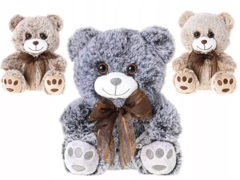 Niedźwiedź pluszowy 18 cm siedzący z kokardą Niedźwiedź pluszowy 18 cm siedzący z kokardą