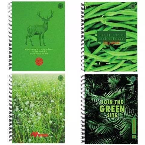 Zeszyt A4/80K kratka Think Green (5szt) Zeszyt A4/80K kratka Think Green (5szt)
