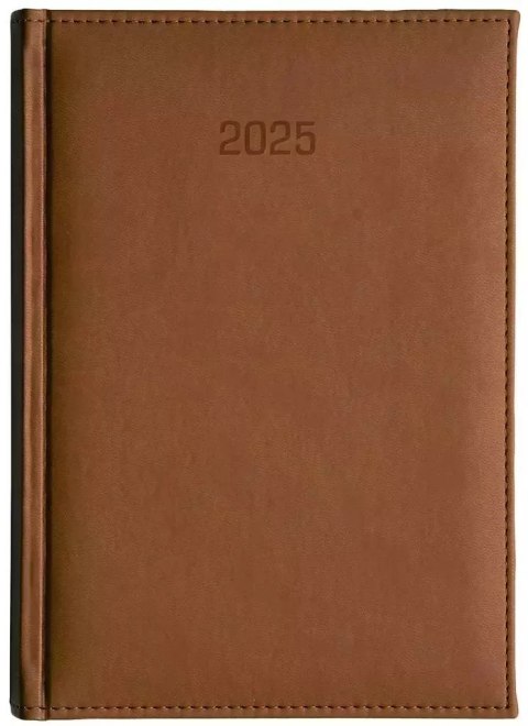 Kalendarz 2025 B5 Dzienny Vivella Brązowy Kalendarz 2025 B5 Dzienny Vivella Brązowy