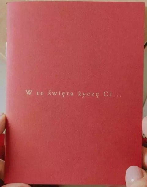 Książeczka "W te święta życzę Ci" - czerwień Książeczka "W te święta życzę Ci" - czerwień