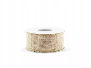 Taśma jutowa 5 m x 4 cm beże i brązy