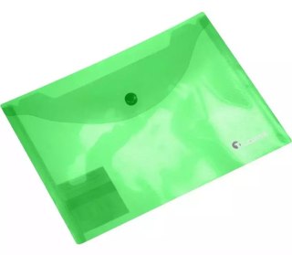 Teczka kopertowa A5 transparentna zielona