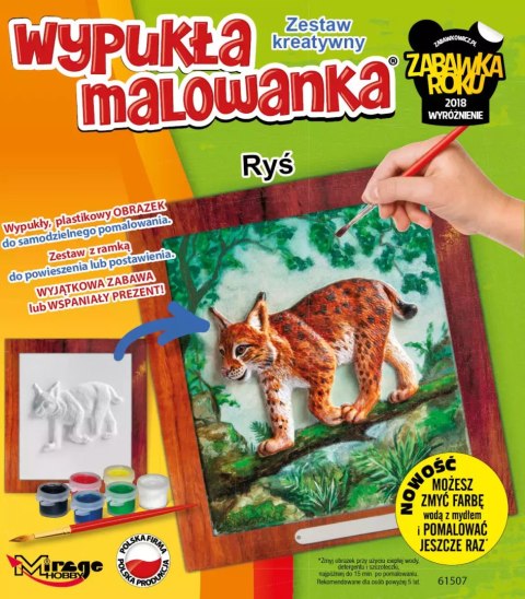 Wypukła malowanka. Ryś
