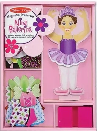 Puzzle magnetyczne 27 elementów. Nina Balerina