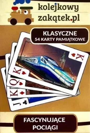 Fascynujące pociągi pełna talia kart Fascynujące pociągi pełna talia kart